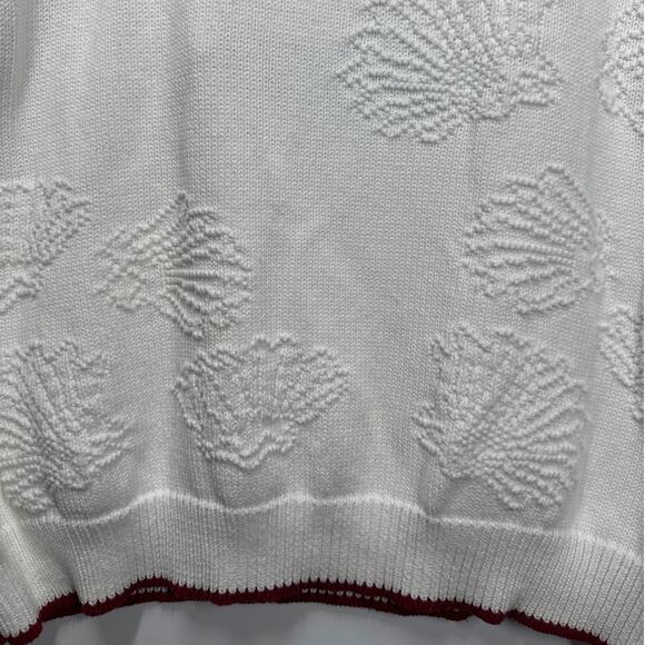 Cabela’s Vintage 90's Women's Lighthouse 1/2 Zip Embossed Sweater Cotton Size XL - Picture 9 of 11